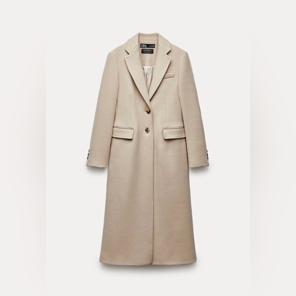 ZARA NEW WITH TAGS COAT WITH MANTECO WOOL ZW COLLECTION BLOGGER’S FAVORITE 😍 - Picture 6 of 15